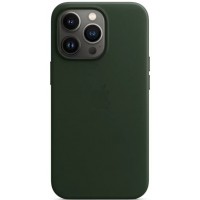 Накладка Leather Case Magsafe для iPhone 14 Pro Max (Sequoia green)